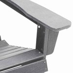 vidaXL Chaise Adirondack Gris clair 74 x 82 x 92cm Plastique