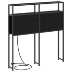vidaXL Tête de lit de rangement Chêne noir 90 cm Bois d'ingénierie
