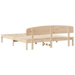 vidaXL Cadre de lit avec tête de lit 180x200 cm en bois massif de pin