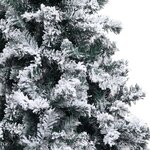 vidaXL Sapin de Noël artificiel pré-éclairé et flocons de neige vert