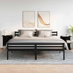 vidaXL Tables de chevet 2 Pièces chêne noir 46 5x29x61 cm bois ingénierie