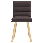 vidaXL Chaises à manger lot de 2 marron foncé tissu