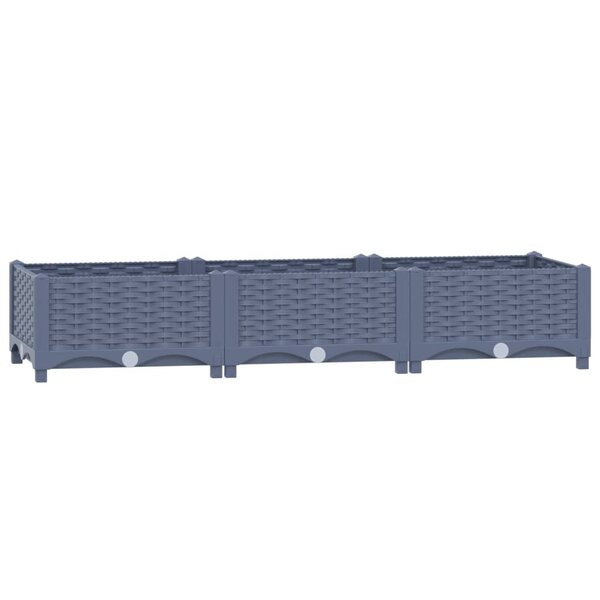 vidaXL Lit surélevé 120x40x23 cm Polypropylène