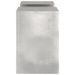 vidaXL Supports de plantes extérieurs Pilier 2 Pièces 24x24x35 cm Acier inoxydable