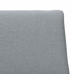 vidaXL Tête de lit capitonnée Gris clair 90 cm Pin massif