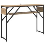 vidaXL TableConsole Chêne artisanal 105x30x75cm Bois d'ingénierie