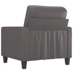 vidaXL Fauteuil Gris 60 cm Similicuir