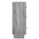 vidaXL Armoire à tiroirs Sonoma gris 33 x 34 5 x 90 cm