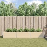 vidaXL Jardinière Ivoire 195 x 100 x 45 cm Acier galvanisé