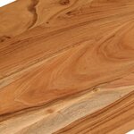 vidaXL Dessus de bureau 110x60x2 5 cm rectangulaire bois massif acacia