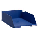 Corbeille à courrier maxi format exacompta bleu - lot de 4