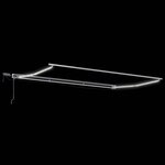 vidaXL Cadre de store manuel avec LEDs 4 5 × 3 m