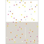 Carte de voeux joyeuses fêtes confettis colorés - draeger paris