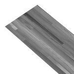 vidaXL Planche de plancher PVC autoadhésif 5 21 m² 2 mm Gris rayé