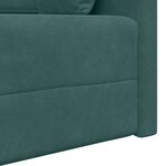vidaXL Canapé-lit au sol Vert foncé 213 x 70 x 77 cm Velours