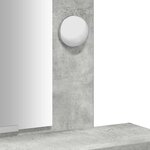 vidaXL Table de Toilette Gris 50 x 41 x 140 cm Bois d'ingénierie