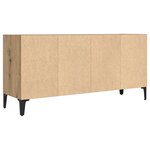 vidaXL Meuble TV Artisan Chêne Bois d'ingénierie  Métal Moyenne