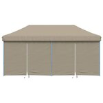 vidaXL Tente de fête pop-up Taupe 580 x 292 x 315 cm Tissu Oxford