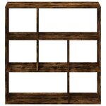 vidaXL Étagère séparatrice de pièce chêne fumé 102x29x103 5 cm