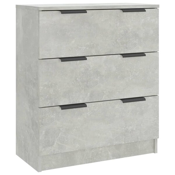 vidaXL Buffet Gris béton 60x30x70 cm Bois d'ingénierie