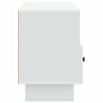 vidaXL Meuble TV Blanc 102 x 34 5 x 50 cm Bois d'ingénierie