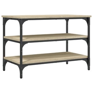 vidaXL Banc à chaussures chêne sonoma 70x38 5x49 cm bois d'ingénierie
