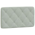 vidaXL Cadre de lit avec LED sans matelas gris clair 90x200 cm velours