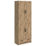 vidaXL Ensemble de Meubles 2 Pièces Chêne artisanal Bois d'ingénierie