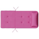vidaXL Coussins de chaise adirondack lot de 2 rose tissu oxford