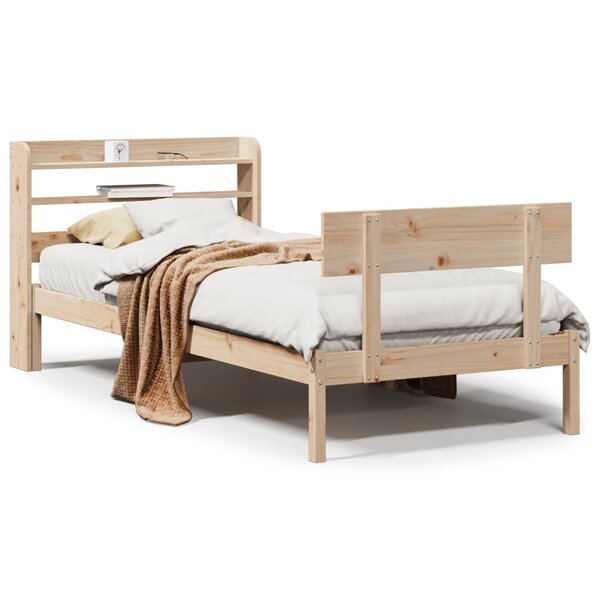 vidaXL Cadre de lit sans matelas 90x200 cm bois de pin massif