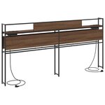 vidaXL Tête de lit de rangement Chêne marron 200 cm Bois d'ingénierie