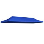 vidaXL Toit de tente de réception 3 x 6 m Bleu