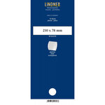 Bandes double soudure 210 x 78 mm pour timbres-poste. Fond - Transparent