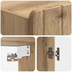 vidaXL Armoire Murale 59 x 31 x 64 cm Bois d'ingénierie