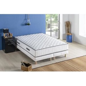 Ensemble sommier + matelas 90 x 200 cm - Ressorts ensachés - 24 cm - 7 zones de confort - Équilibré