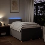 vidaXL Sommier à lattes de lit avec matelas Taupe 120x200 cm Tissu