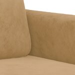 vidaXL Fauteuil Marron 60 cm Velours