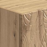 vidaXL Table de chevet Chêne artisanal 43 x 39 5 x 66 5 cm
