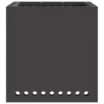 vidaXL Foyer sans fumée Noir 48 x 48 x 50 cm Acier