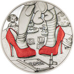 Monnaie MOMMY GIRL Be Big 1/2 Oz Argent 2$ Cook Islands 2023