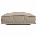 vidaXL Coussin pour assise de palette 2 Pièces Taupe 40 x 40 x 8 cm