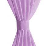 vidaXL Rideau occultant 2 Pièces Voile 140 x 225 cm Lilas