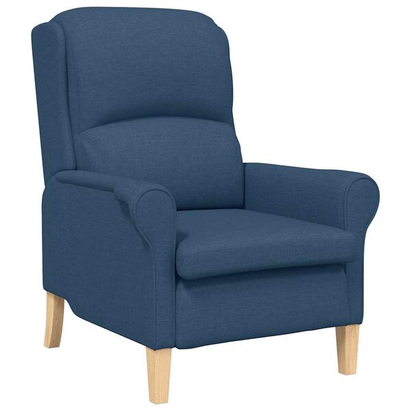 vidaXL fauteuil Bleu 76 x 94 x 102 cm tissu