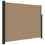 vidaXL Auvent latéral rétractable taupe 160x500 cm