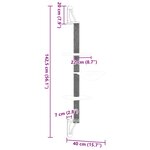 vidaXL Arbre à chat mural avec griffoir gris clair 142 5 cm