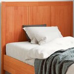 vidaXL Tête de lit cire marron 100 cm bois massif de pin