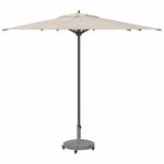 vidaXL Pied de parasol Aspect Bois Gris Foncé 48 x 48 x 32 cm