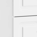 vidaXL Cabinet de chevet 2 Pièces Blanc brillant 43 x 34 5 x 44 5 cm