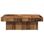 vidaXL Table basse vieux bois 90x90x28 cm bois d'ingénierie
