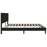 vidaXL Cadre de lit Noir 180 x 200 cm Simili cuir